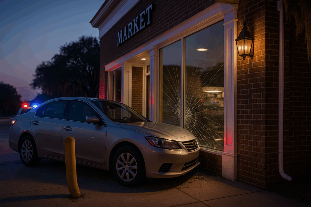 Vehicle Crashes Into Buildings in Beaufort: Who Pays and What To Do