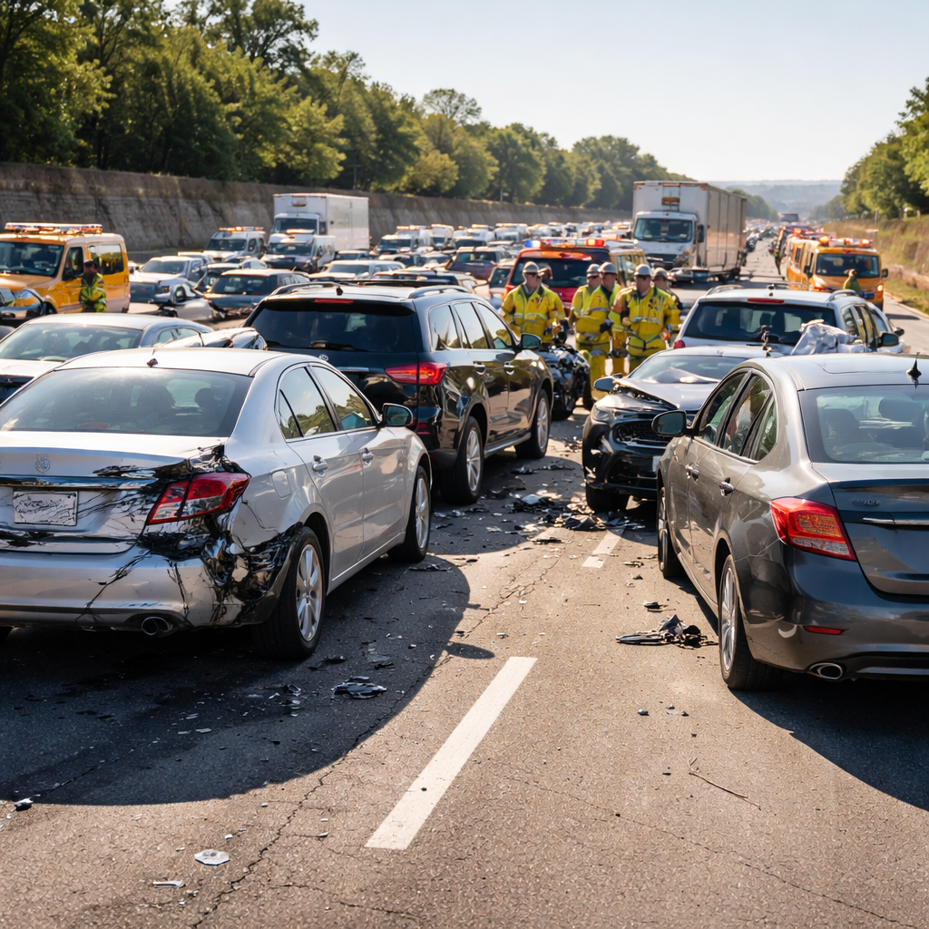 Multi-Vehicle Pileups in Georgia and South Carolina: Who Is Liable When Several Drivers Are Involved?