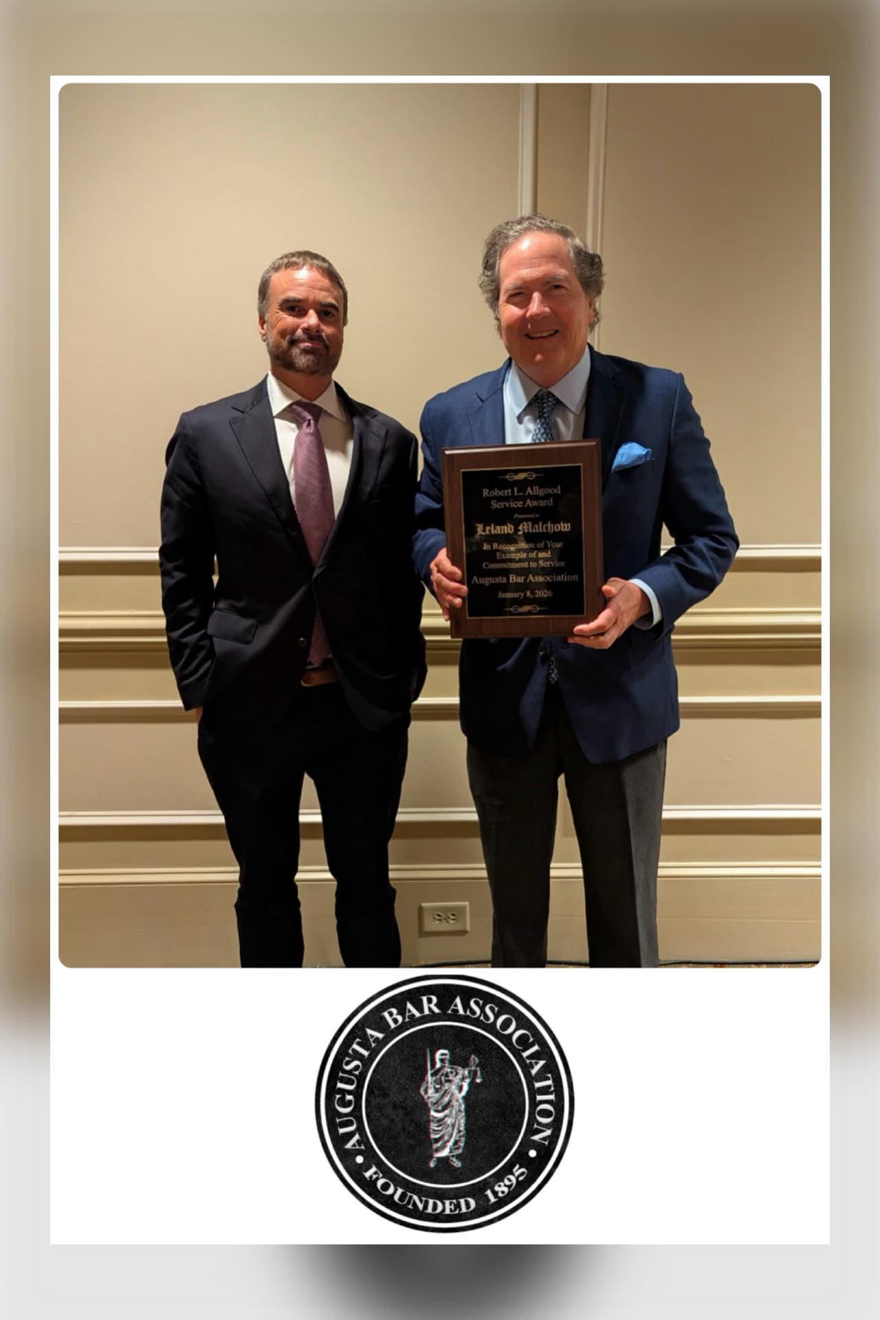 Georgia Attorney Receives Robert L. Allgood Service Award