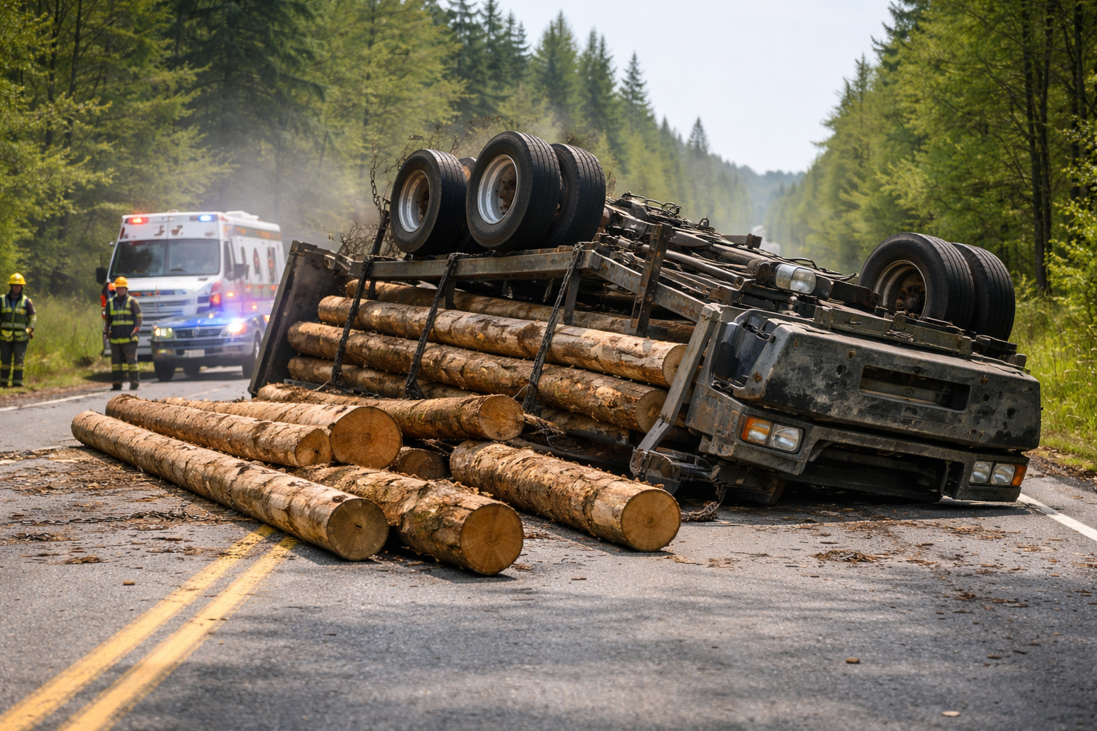 What Are Common Causes of Logging Truck Rollovers?